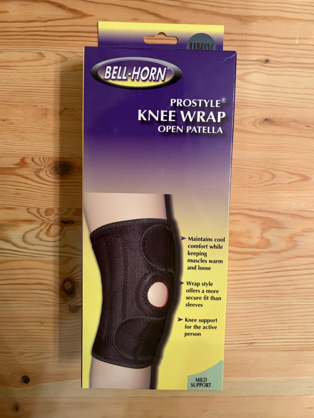 Bell-Horn ProStyle Knee Wrap Open Patella - Black